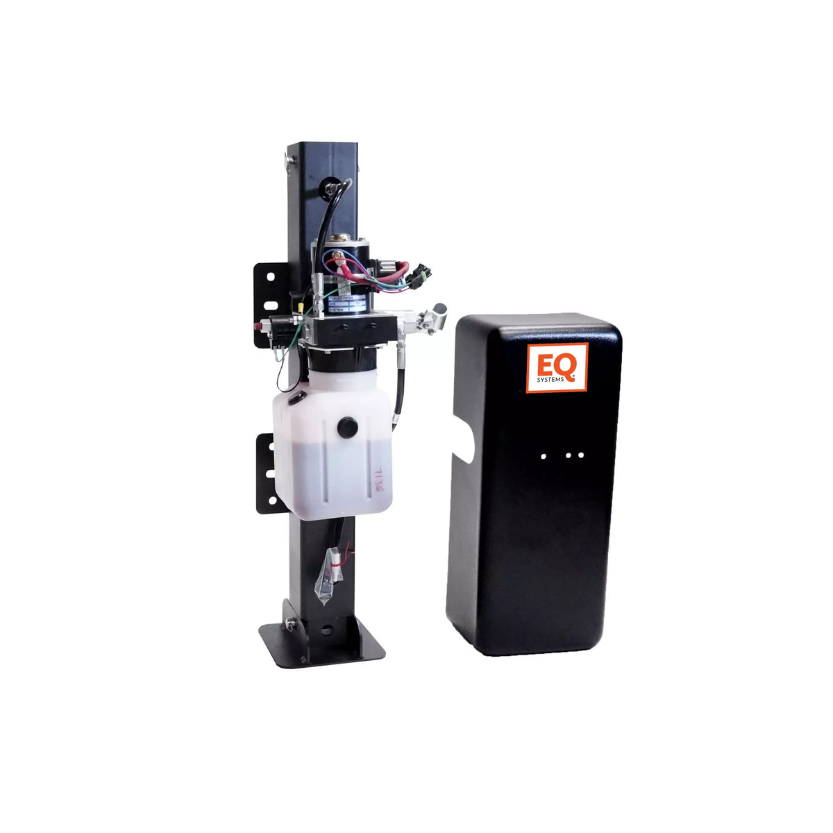 EQ Systems AM 1/24 Hydraulic Trailer Jack | Single Leg | 12,000 lbs | Hand Pump Override