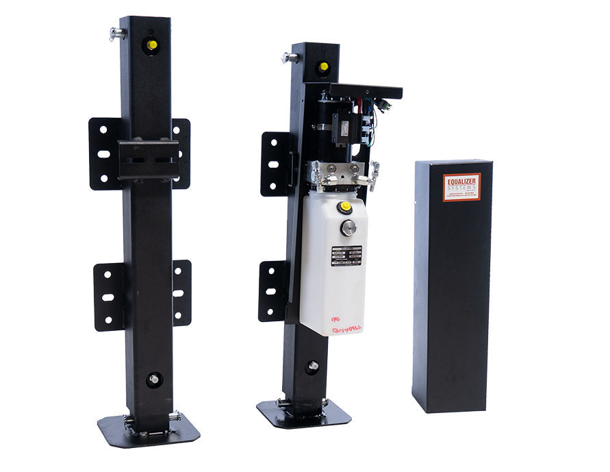 EQ Systems AJ 2/24 Hydraulic Trailer Jack System | Dual Leg Tandem | 16,000 lbs | Single Switch