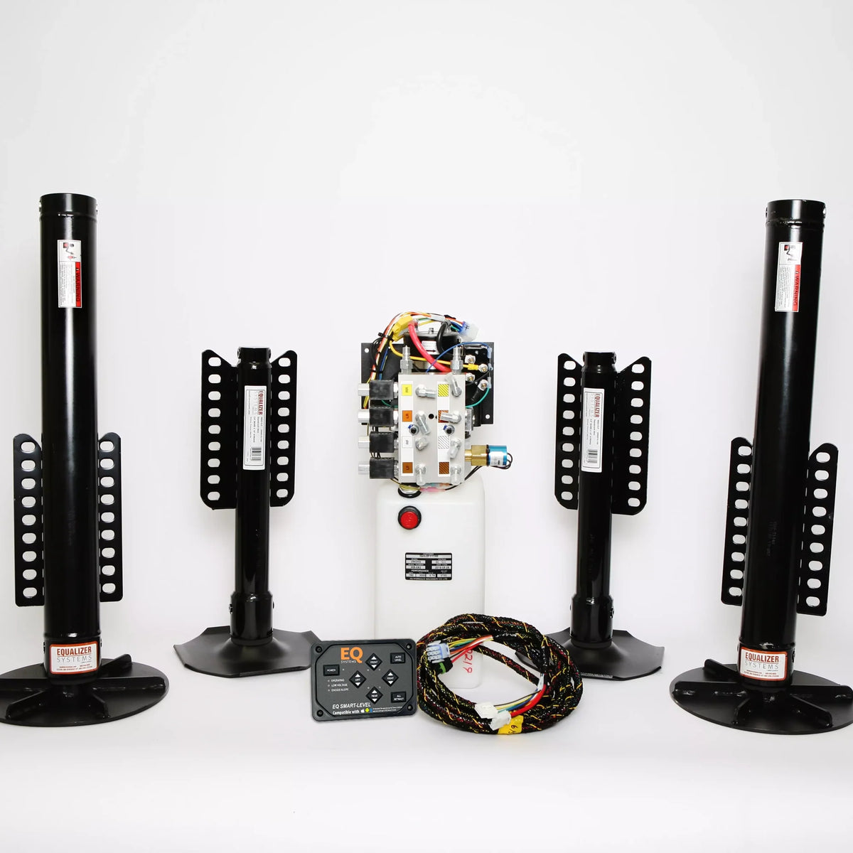 EQ Smart-Level 4-Point Fifth Wheel Hydraulic Leveling System | Independent Front Jacks | Bluetooth