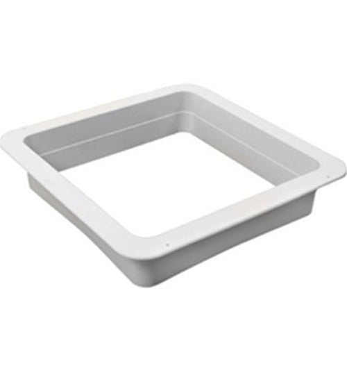 Hengs RV Roof Vent Trim Ring Garnish | 14x14 White | 1-1/8" to 5" Leg