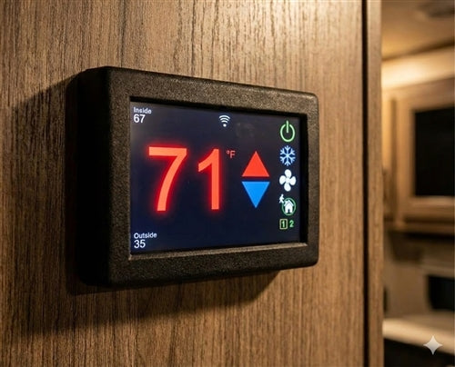 Micro-Air EasyTouch RV Smart Thermostat | 351 | Black | Dometic CT