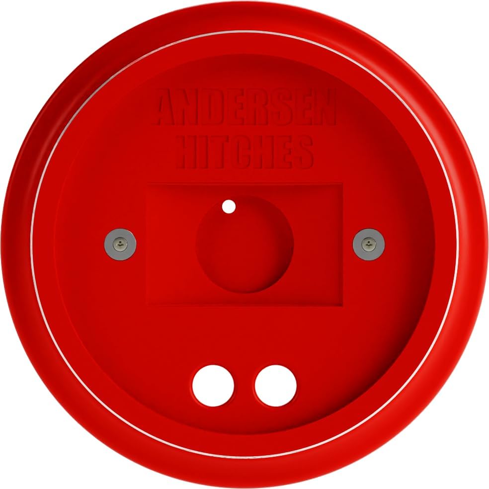 Andersen 3684 4-inch magnetic trailer jack block, red