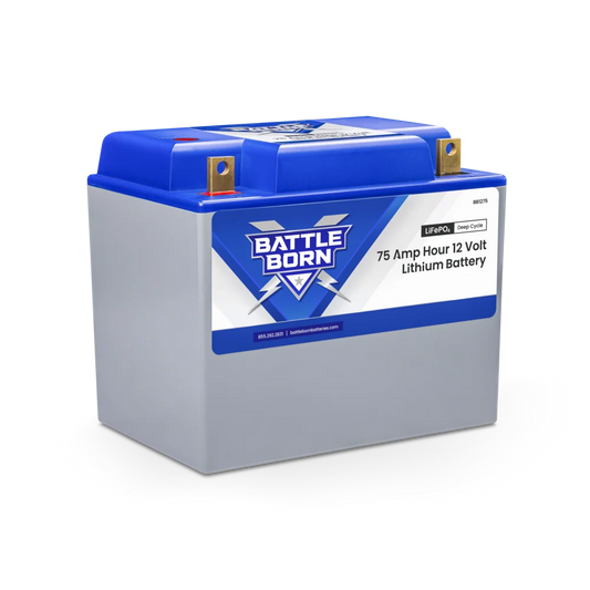 Battle Born 75Ah 12V Group 24 LiFePO4 Battery | Standard or Heated