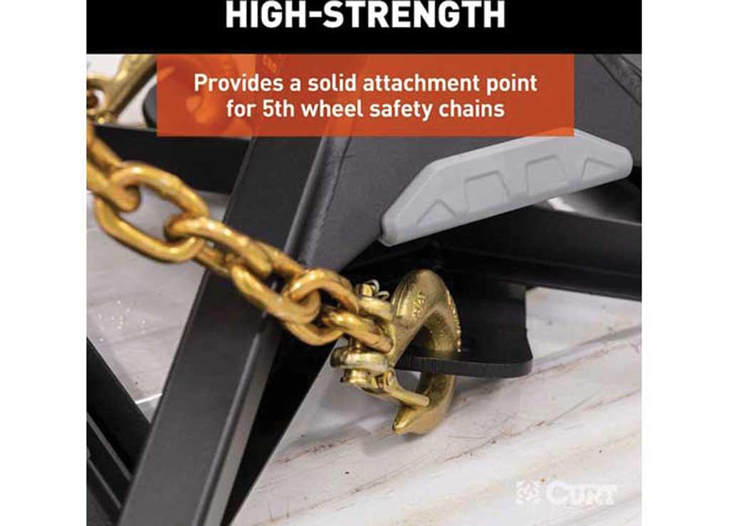 CURT CrossWing Safety Chain Anchor Plate for Gooseneck Ball | 16615