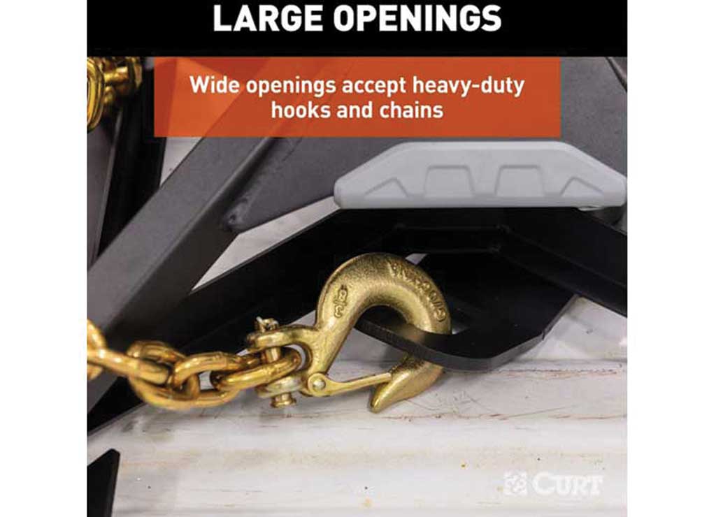 CURT CrossWing Safety Chain Anchor Plate for Gooseneck Ball | 16615
