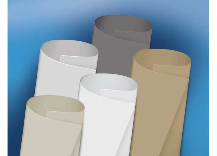 Dicor TPO DiFlex Rubber Roof 9.5’ Width 20'-50' Length - Polar White / Bright White / Tan - 35 Mil