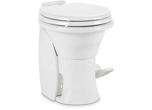 304764001 7640 Dometic Master Flush Ceramic Toilet in White - Macerator