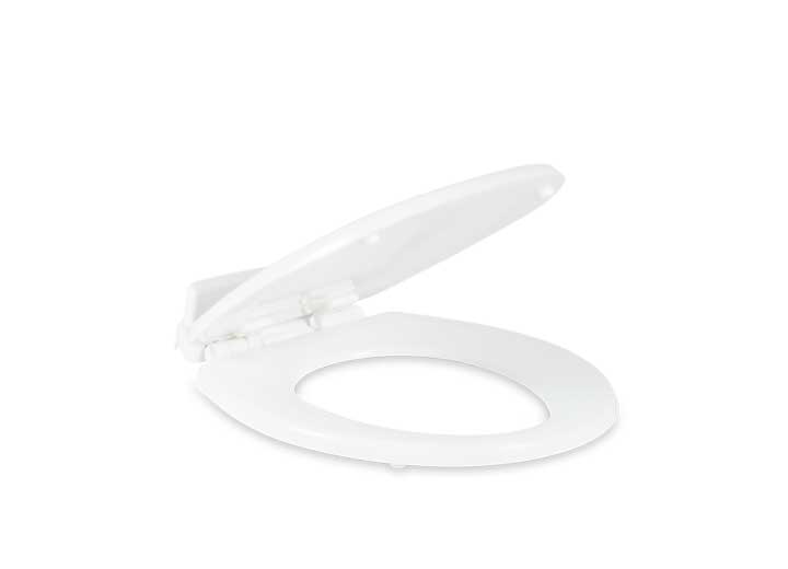 Dometic | 310 Series Toilet Seat | 385312073 | 9108894299 | 310 Series | Slow Close | Enamled Wood | White
