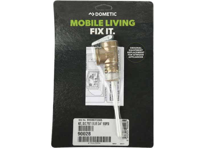 Dometic™ Atwood 90028 Water Heater Pressure Relief Valve - 150 PSI - 3/4" NPT Thread