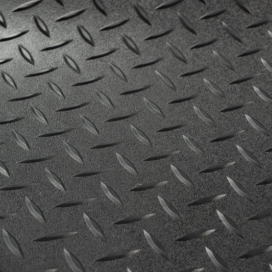 8' 6" Diamond Pattern Non-Slip RV Flooring Black