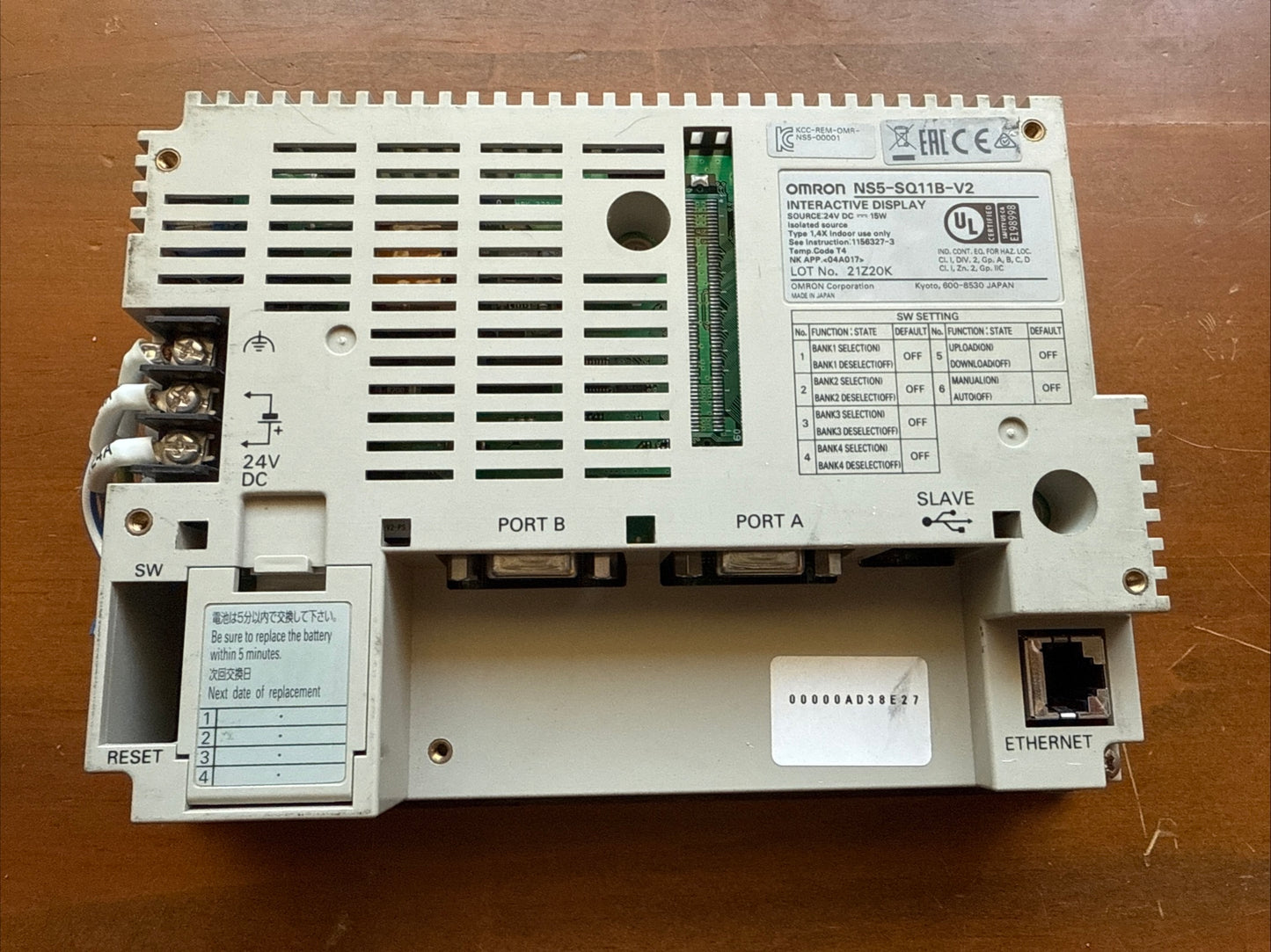 OMRON NS5-SQ11B-V2 Programmable Terminal Touch Panel WORKING