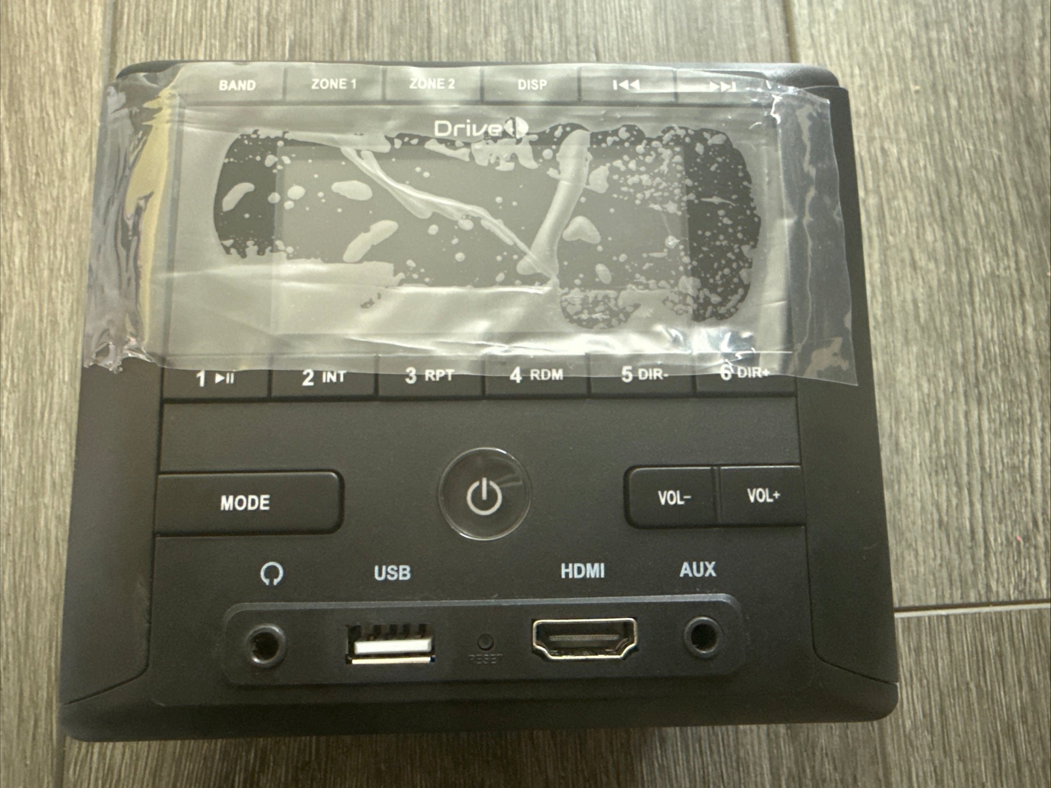 Driven Rv Stereo Drive BT105 RV Stereo AM/FM Radio Bluetooth Aux-in HDMI 4-Channel 2 Zo ...