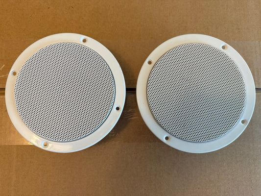 Elite Entertainment 2 Pack White Speakers 5524W 5.25" 5 1/4" Boat Marine RV