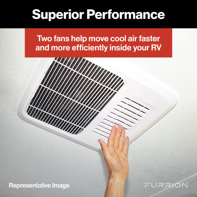 Furrion | Chill HE Air Conditioner | 2024042635 | FACR13HESA2-PS-AM | 13,500 BTU | Black | R32