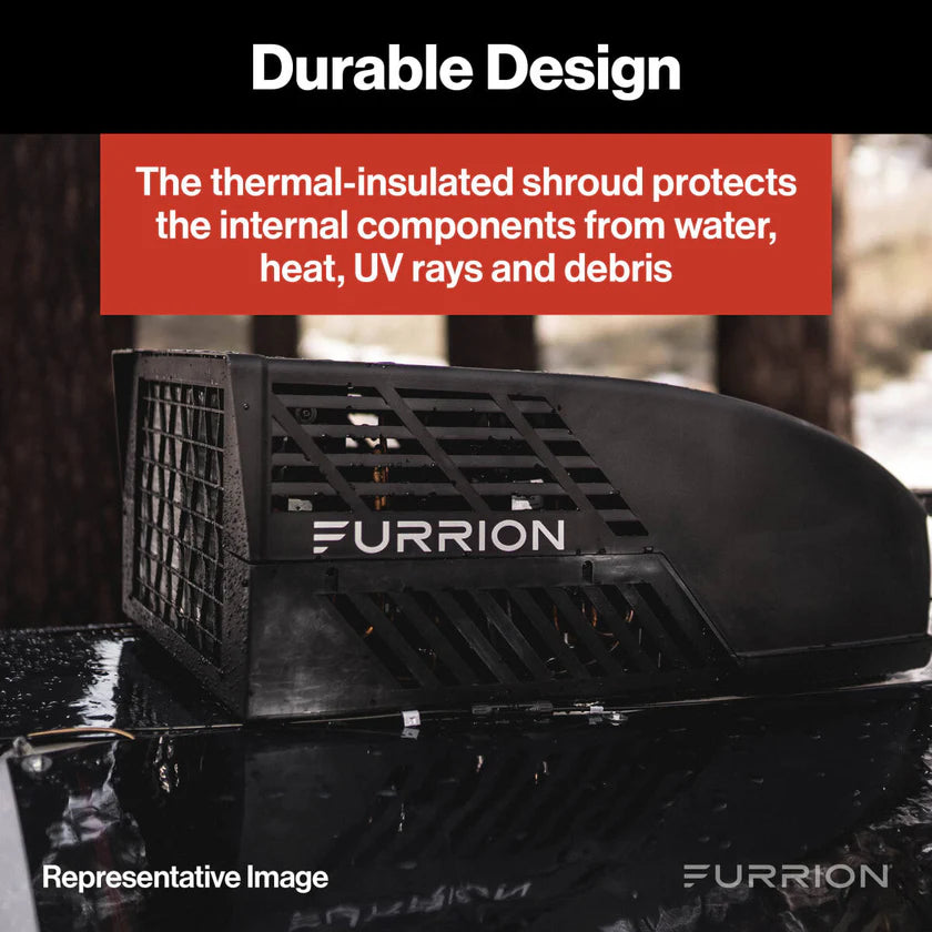 Furrion | Chill HE Air Conditioner | 2024042635 | FACR13HESA2-PS-AM | 13,500 BTU | Black | R32