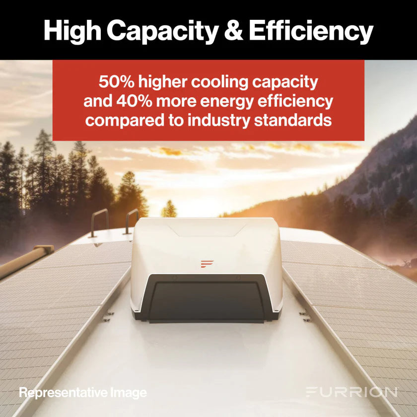 Furrion | Chill HE Air Conditioner | 2024042635 | FACR13HESA2-PS-AM | 13,500 BTU | Black | R32
