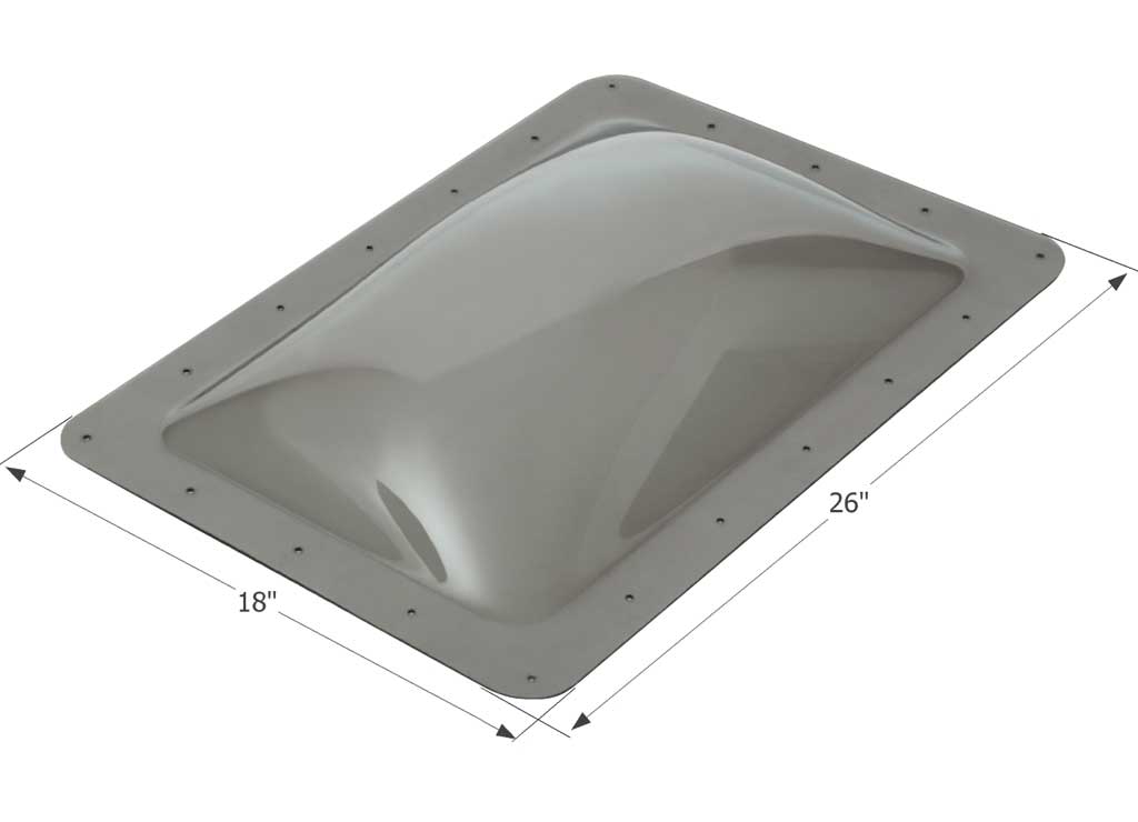 ICON 12080 RV Rectangle Skylight 18" x 26" Smoke SL1422S
