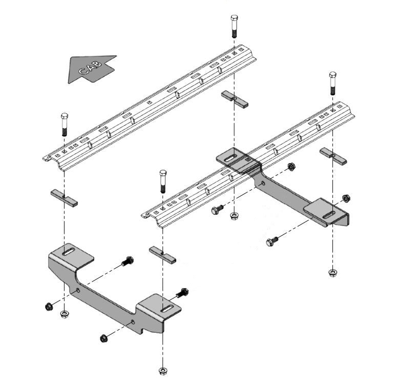 Demco Premier & UL Series 5th Wheel Base Rail & Bracket Kit | 14 Options