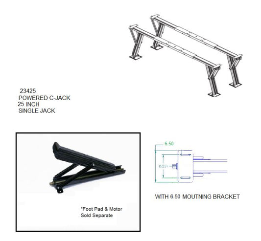 BAL RV "C" Jack Trailer Stabilizer | 23425 | 25" | Cross-Frame