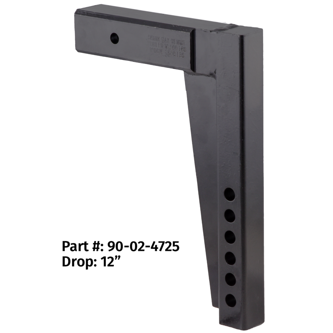 Equal-i-zer Adjustable Hitch Shank | 2" or 2-1/2" Receiver | 15 Opts