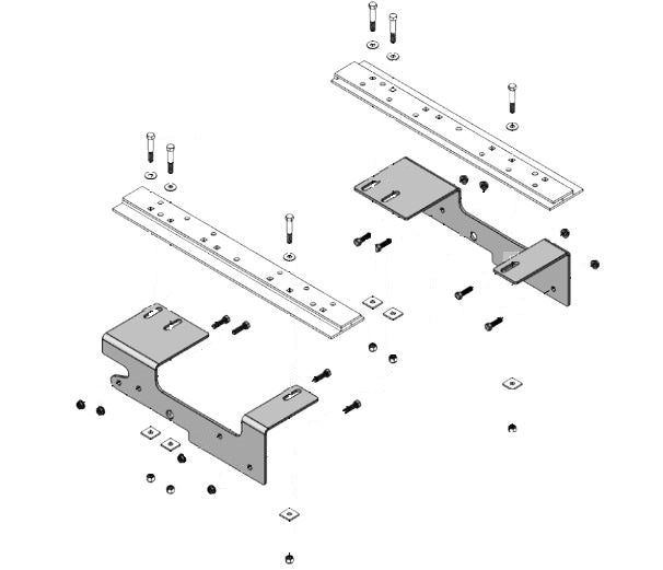 Demco SL Series 5th Wheel Base Rail & Frame Bracket Kit | 7 Options