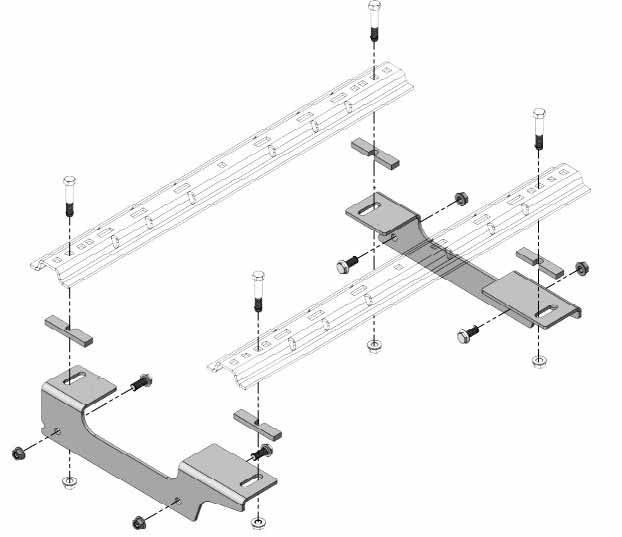 Demco UMS Under-Mount 5th Wheel Base Rail & Bracket Kit | 6 Options