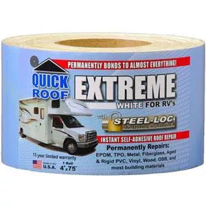 CoFair Quick Roof Extreme RV Roof Repair Tape | White, Tan or Black