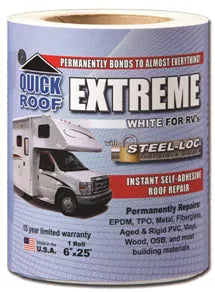 CoFair Quick Roof Extreme RV Roof Repair Tape | White, Tan or Black