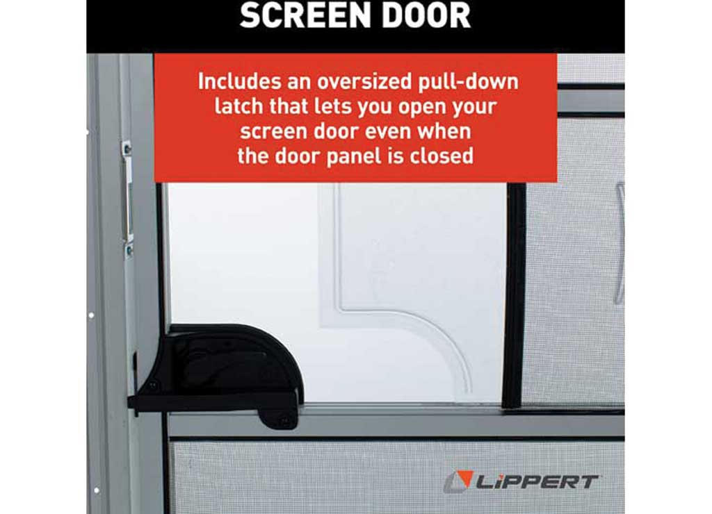 Lippert Components 24" x 68" Polar White RH Radius Entry Door V000042326