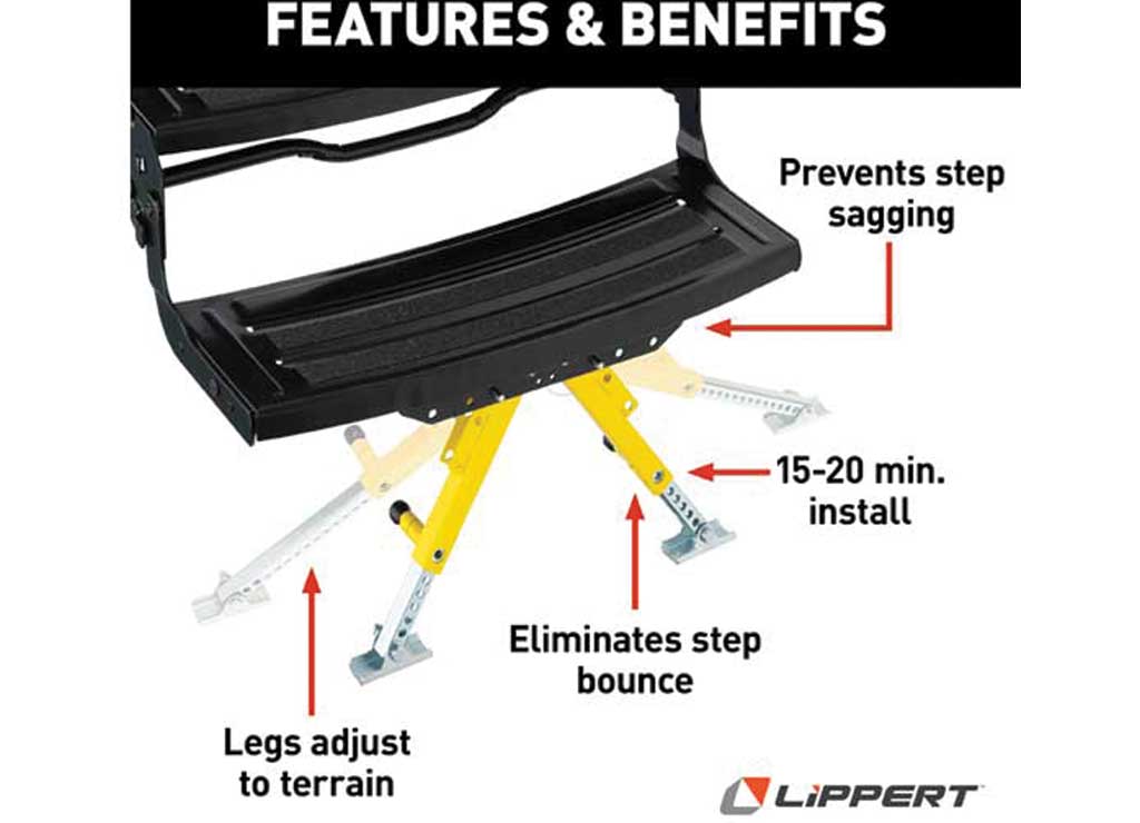 Lippert | Solid Stance Step Stabilizer Kit | 2020109777