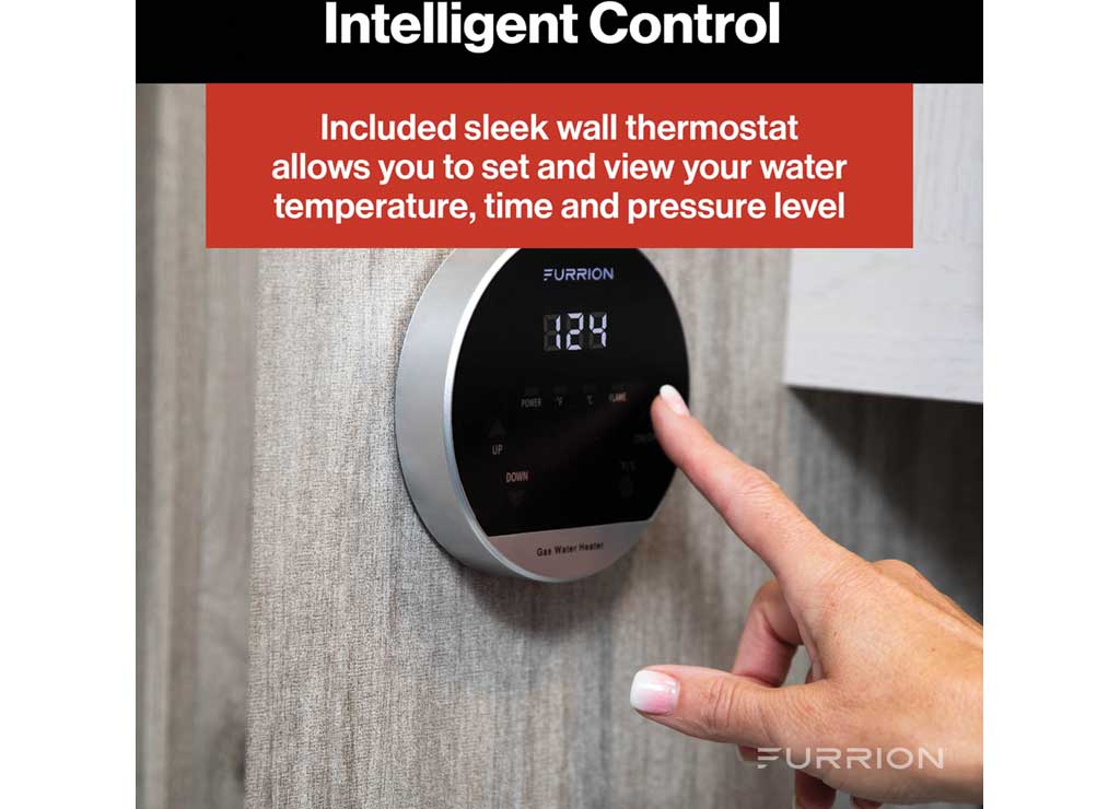 Furrion Tankless RV Water Heater | 60K BTU | 2.4 GPM | Antifreeze