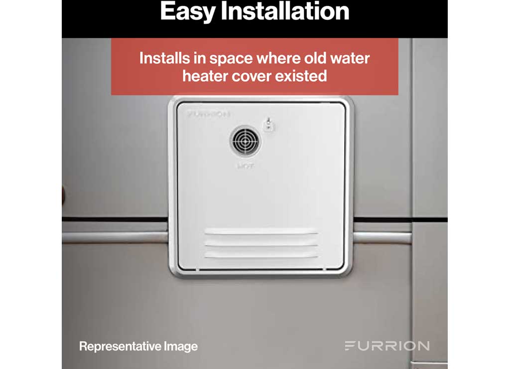 Furrion RV Water Heater Door | 2021123994 | White | Suburban 4/6 Gal