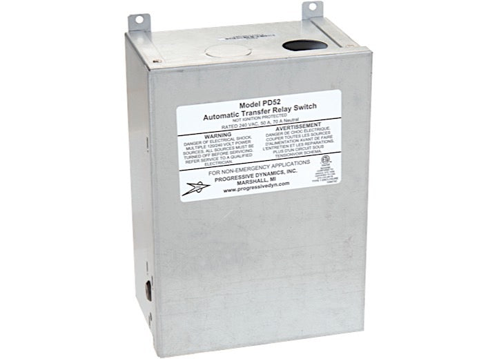 Progressive Dynamics #PDYPD52V 240 VAC 50 AMP Auto Transfer Switch PD52V