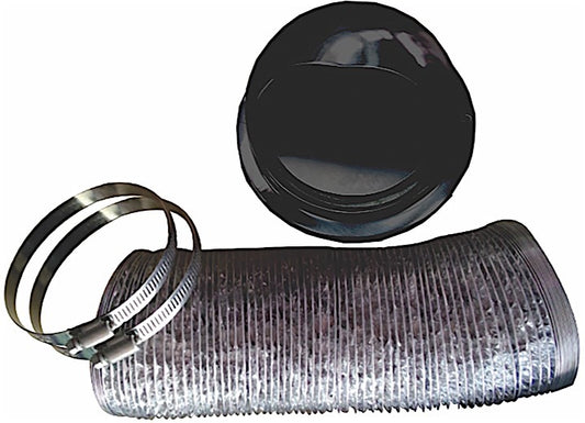 Pinnacle | Outside Vent Kit | 18-1065 | with Damper | Black