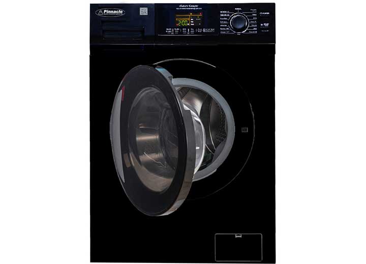 Pinnacle | Clothes Washer / Dryer Combo Unit | 22-4600LB | Front Load | 110 Volt AC | 15 LB Load Capacity | 11 Wash Cycles And 3 Dry Cycles | Black