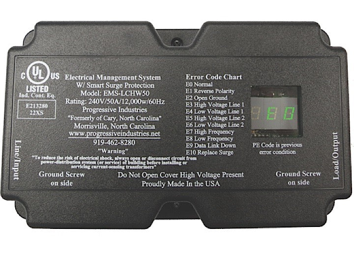 Progressive Industries 50 Amp Permanent Electrical Management System EMS-LCHW50