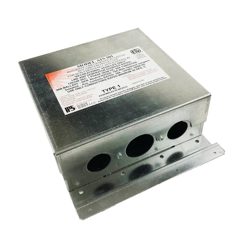 Parallax | 50 Amp Transfer Switch | ATS501 | 120VAC / 240VAC | 50 Amps | Screw Terminals
