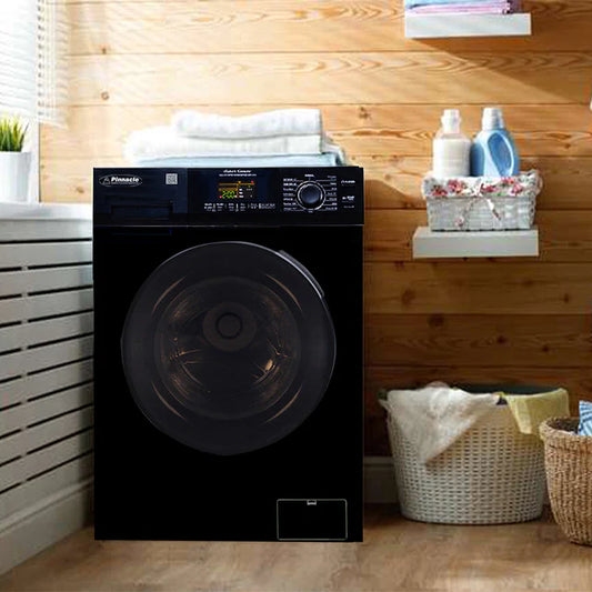 Pinnacle | Clothes Washer / Dryer Combo Unit | 22-4600LB | Front Load | 110 Volt AC | 15 LB Load Capacity | 11 Wash Cycles And 3 Dry Cycles | Black