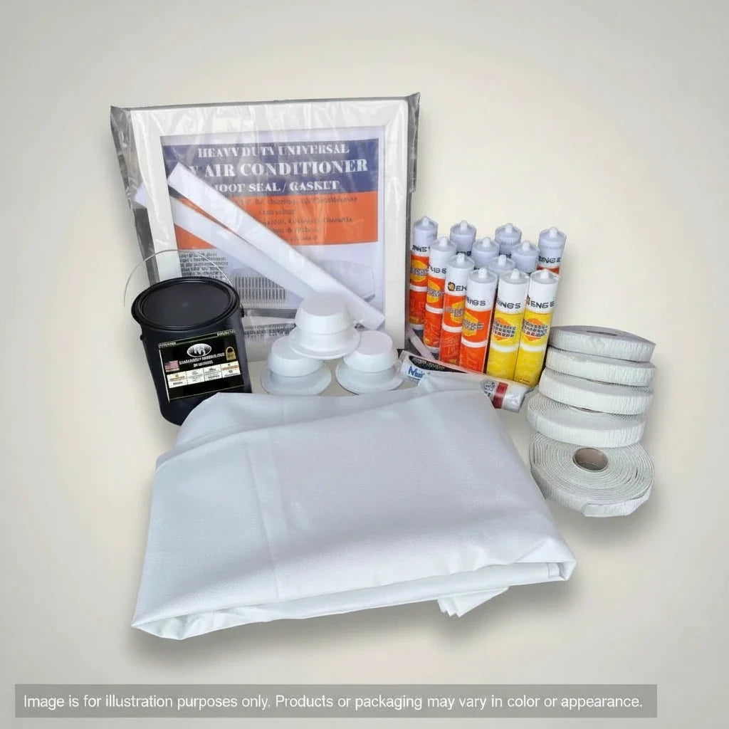 Hengs Premium Universal RV Roof Installation Kit | 23'-42' | White