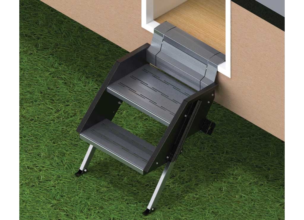 Suburban RV Stow Away Steps 2-Step Model Narrow 4101A