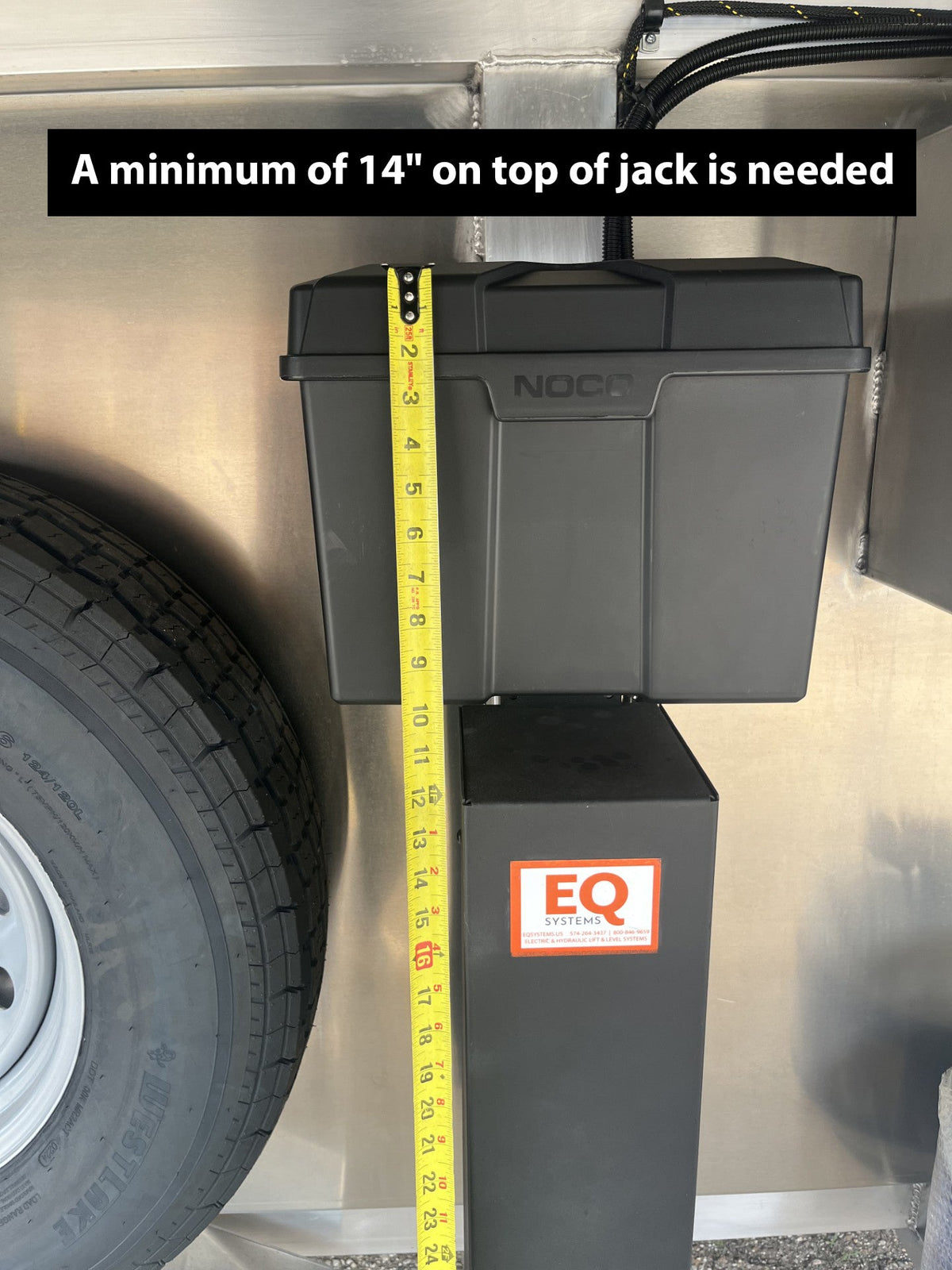 EQ Systems Solar Panel Kit #70486 | For AM Hydraulic Trailer Jacks | 3W with Battery Box
