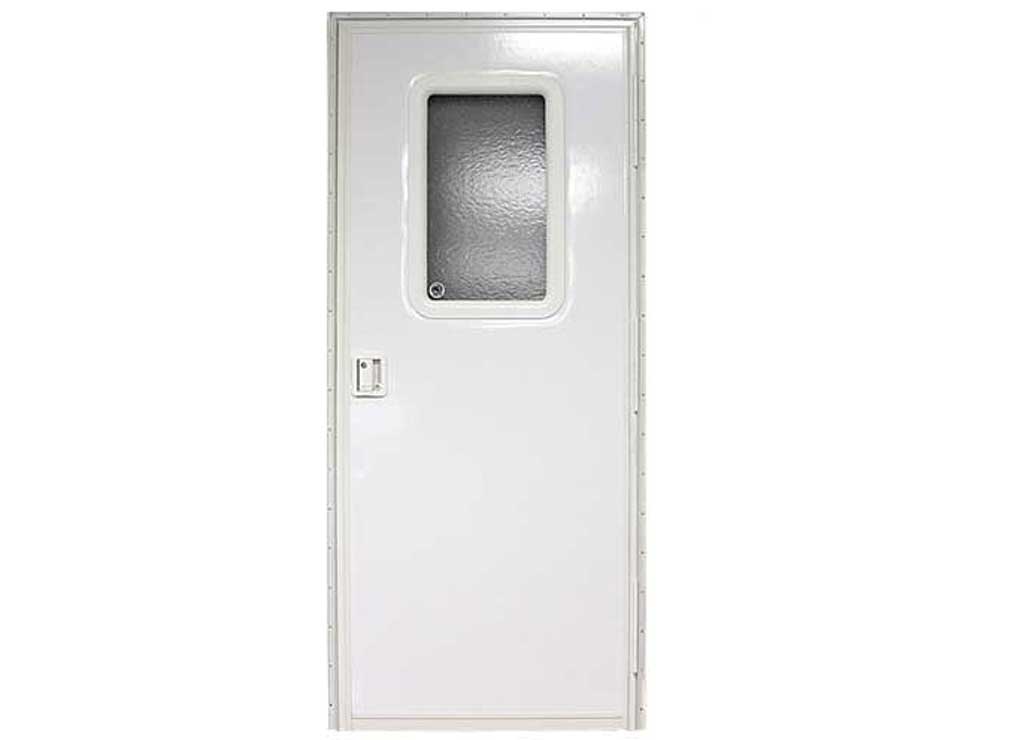Lippert V000042629 RH Polar White Square Corner Entry Door