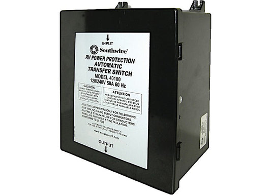 Southwire RV Automatic Transfer Switch 50A Hardwire Model 40100-001