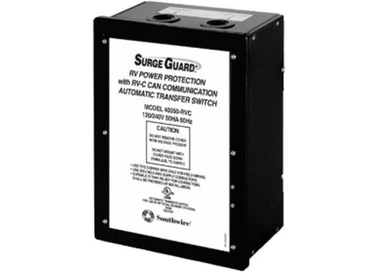 Southwire Surge Guard Automatic Transfer Switch with RV Power Protection 40350RVC3 50 Amp