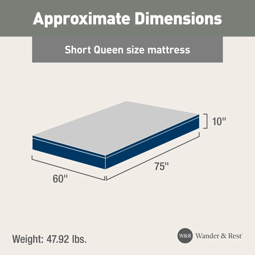Wander & Rest™ by Lippert Comfort RV Mattress - Short/Queen - Narrow/King