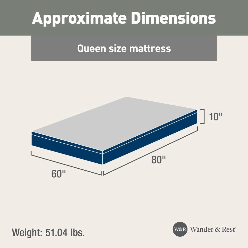 Wander & Rest™ by Lippert Comfort RV Mattress - Short/Queen - Narrow/King