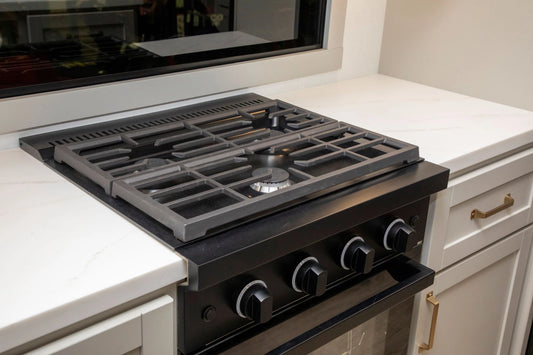 Furrion 24" RV Black Freestanding Gas Range With Black Glass Oven Door FGR24D4MA1A-BL 2023038990