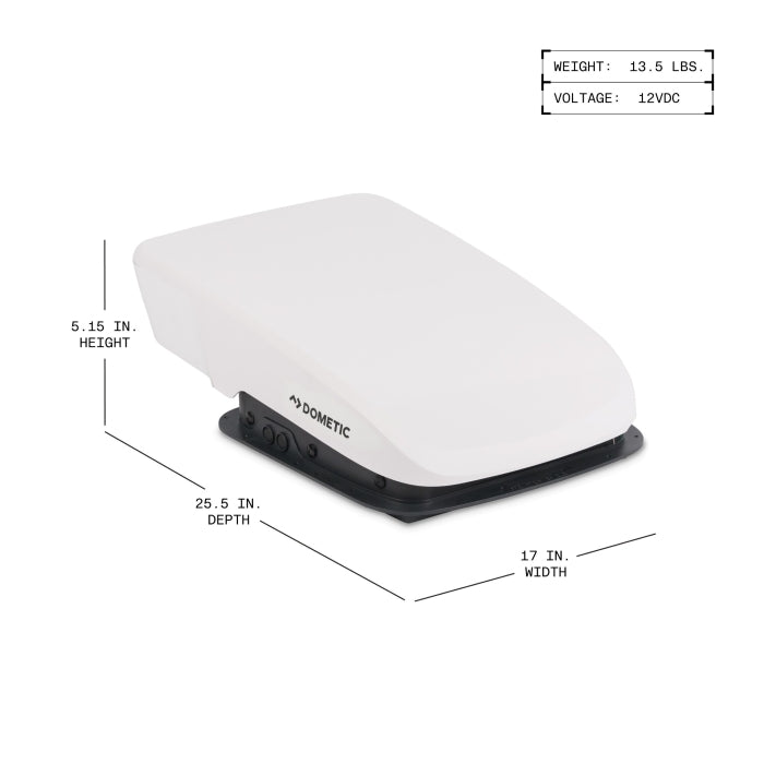Dometic FA75 Fan-Tastic Vent Roof Fan Complete (White) (9610007183)