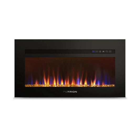Furrion FF30SC15A-BL RV Trailer 30" Built-In Electric Fireplace Crystal