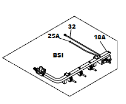 Suburban Stove Manifold 521022 (Sealed Burner Models) With Black Knobs